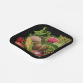 Borden van groente-hemelpapier papieren bordje (Gebogen)