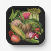 Borden van groente-hemelpapier papieren bordje (Voorkant)