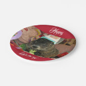 Borden van grondhog Moses Birthday Paper Papieren Bordje (Gekanteld)