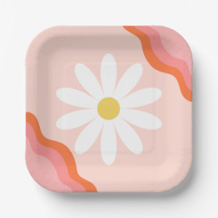 Borden van grooviepapier   Borden van de Groovy Pa Papieren Bordje