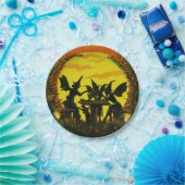 Borden van hagedissen op papier, hektheekfeestje papieren bordje (Feest)