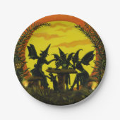 Borden van hagedissen op papier, hektheekfeestje papieren bordje (Voorkant)