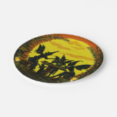 Borden van hagedissen op papier, hektheekfeestje papieren bordje (Gekanteld)