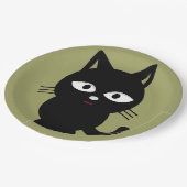 Borden van hakpapier/zwart katalysator papieren bordje (Gekanteld)