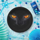 Borden van hakpapier/zwart katalysator papieren bordje (Feest)