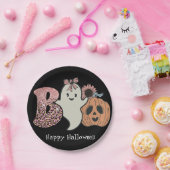 Borden van halloween bopapier papieren bordje (Feest)