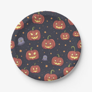 Borden van halloween-partijen papieren bordje