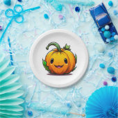 Borden van halloween Pumpkin-papier Papieren Bordje (Feest)