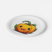 Borden van halloween Pumpkin-papier Papieren Bordje (Gekanteld)