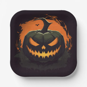 Borden van halloween Pumpkin-papier Papieren Bordje