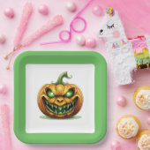 Borden van halloween Pumpkin-papier Papieren Bordje (Feest)