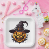 Borden van halloween Pumpkin-papier Papieren Bordje (Feest)