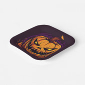 Borden van halloween Pumpkin-papier Papieren Bordje (Gebogen)