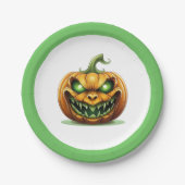 Borden van halloween Pumpkin-papier Papieren Bordje (Voorkant)