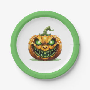 Borden van halloween Pumpkin-papier Papieren Bordje
