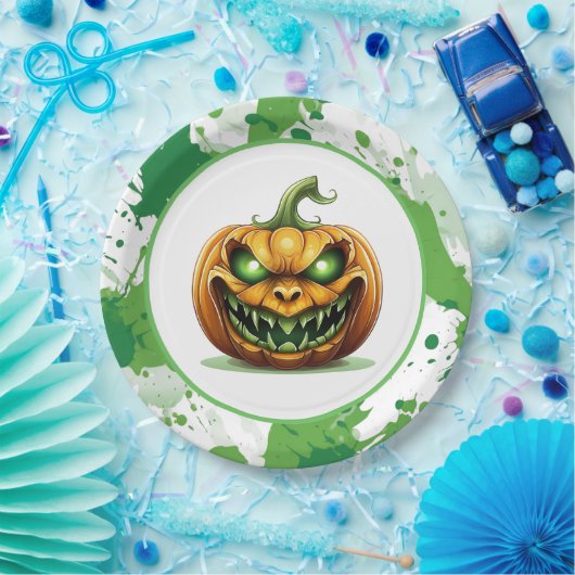 Borden van halloween Pumpkin-papier Papieren Bordje (Feest)