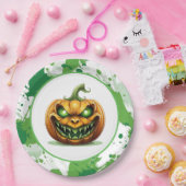 Borden van halloween Pumpkin-papier Papieren Bordje (Feest)