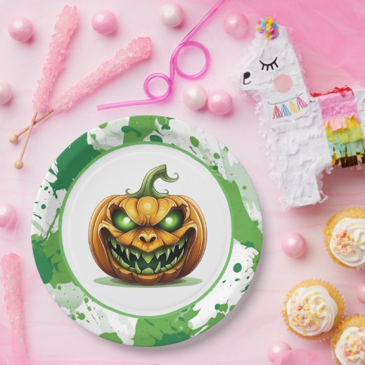 Borden van halloween Pumpkin-papier Papieren Bordje (Feest)