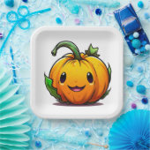 Borden van halloween Pumpkin-papier Papieren Bordje (Feest)