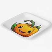 Borden van halloween Pumpkin-papier Papieren Bordje (Gebogen)