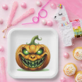 Borden van halloween Pumpkin-papier Papieren Bordje (Feest)