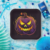 Borden van halloween Pumpkin-papier Papieren Bordje (Feest)
