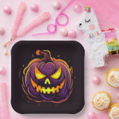 Borden van halloween Pumpkin-papier Papieren Bordje (Feest)