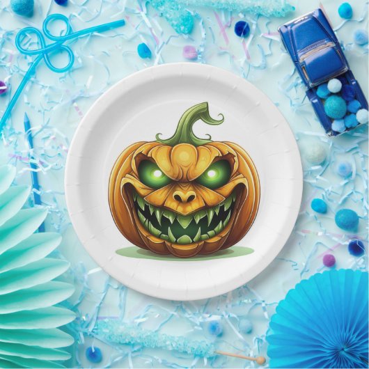 Borden van halloween Pumpkin-papier Papieren Bordje (Feest)