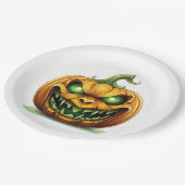 Borden van halloween Pumpkin-papier Papieren Bordje (Gekanteld)