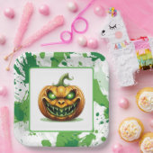 Borden van halloween Pumpkin-papier Papieren Bordje (Feest)