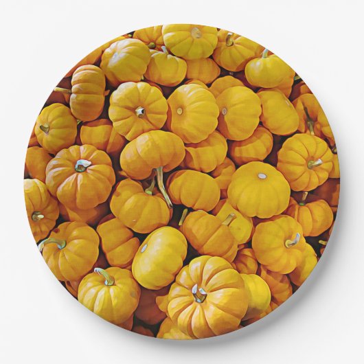 Borden van halloween Pumpkins Party Papieren Bordje (Voorkant)