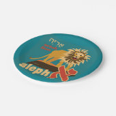 Borden van Hebreeuws Aleph Bet Paper Papieren Bordje (Gekanteld)