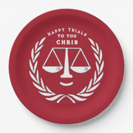 Borden van het advocatenrechtenbureau voor schoolo papieren bordje