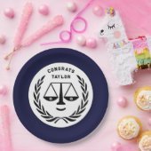 Borden van het Afstuderen van de rechtenfaculteit Papieren Bordje (Feest)