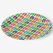 BORDEN VAN HET DOUANEPAPIER MET ***TEENSLIPPERS** PAPIEREN BORDJE (Gekanteld)