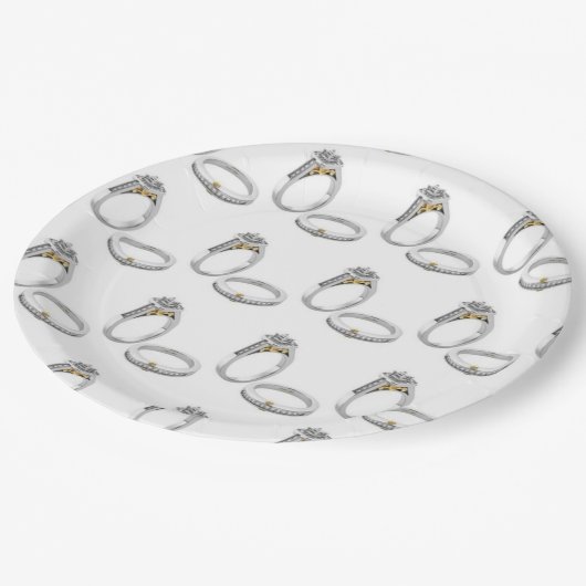 BORDEN VAN HET DOUANEPAPIER MET **WEDING RINGS* PAPIEREN BORDJE (Gekanteld)