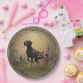 Borden van het Duitse schoorsteenpuntenpapier Papieren Bordje (Feest)