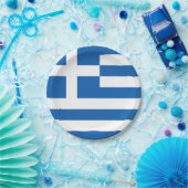 Borden van het Griekse vlaggenpapier Papieren Bordje (Feest)