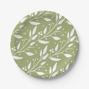 Borden van het groene bos Baby shower Papieren Bordje