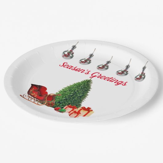 Borden van het groet van het seizoen papieren bordje (Gekanteld)