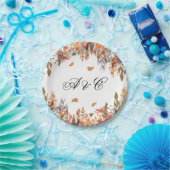 Borden van het jaartwitboek van Leaves Wedding Par Papieren Bordje (Feest)