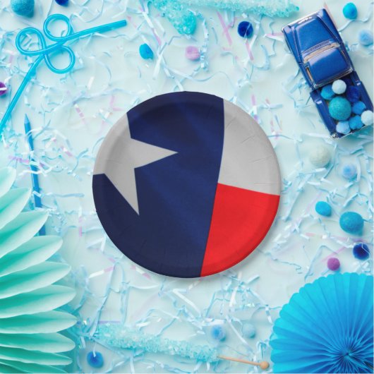 Borden van het Texas State Flag Paper Papieren Bordje (Feest)