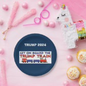 BORDEN VAN HET TREINPAPIER VAN TRUMP PAPIEREN BORDJE (Feest)