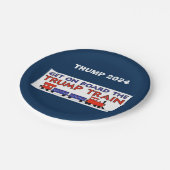 BORDEN VAN HET TREINPAPIER VAN TRUMP PAPIEREN BORDJE (Gekanteld)