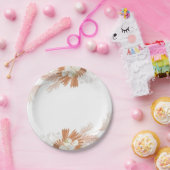 Borden van het Witboek Boho Papieren Bordje (Feest)