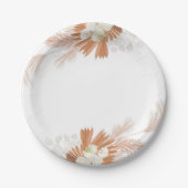 Borden van het Witboek Boho Papieren Bordje (Voorkant)