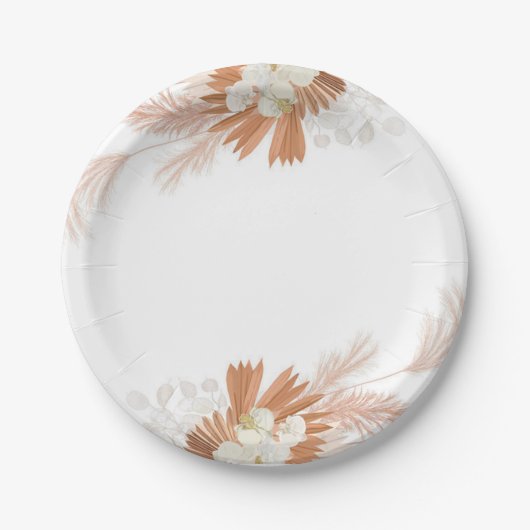 Borden van het Witboek Boho Papieren Bordje (Voorkant)