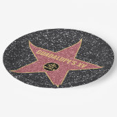 Borden van Hollywood Star Mis XV Birthday Party Papieren Bordje (Gekanteld)