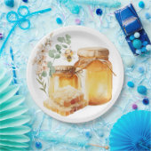 Borden van honingbijenpapier papieren bordje (Feest)