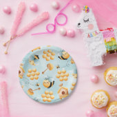 Borden van honingbijenpapier papieren bordje (Feest)
